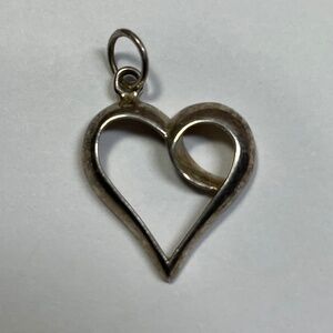 Sterling Silver Open Heart Pendant